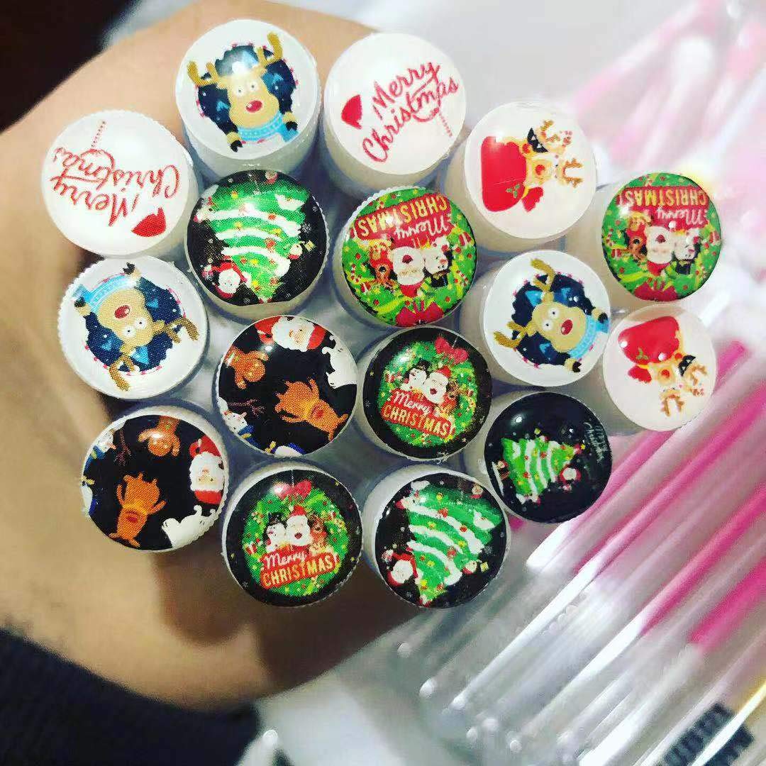 20 Pcs Lash Disposable Mascara Brushes Diamond Eyelash Spoolies Makeup Brush Mascara Wand Xmas