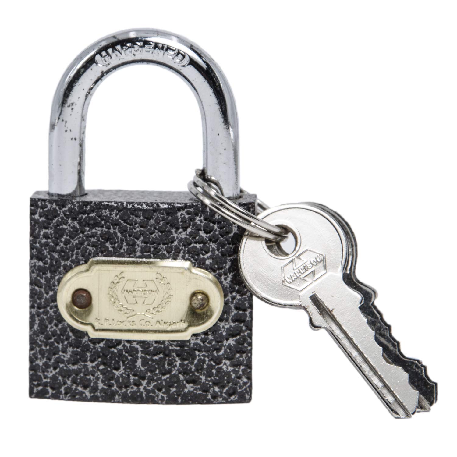 Harrison C I SUPER-0460 Iron 3 Pins Padlock with 3 Keys, Grey-image-25