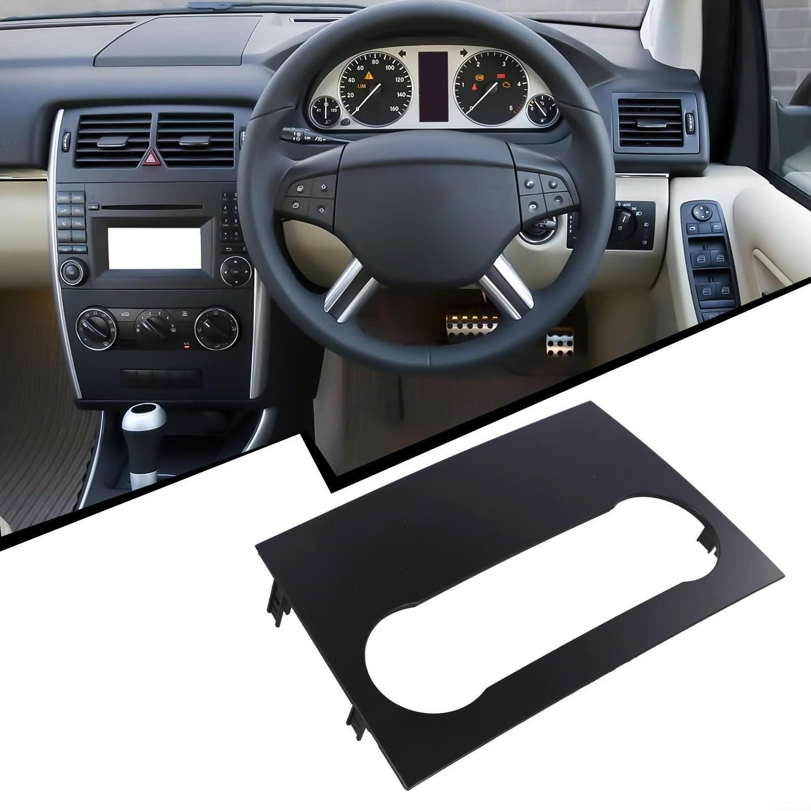 HEIBTENY Adattatore Audio, Pannello Per Cruscotto, Pannello Centrale