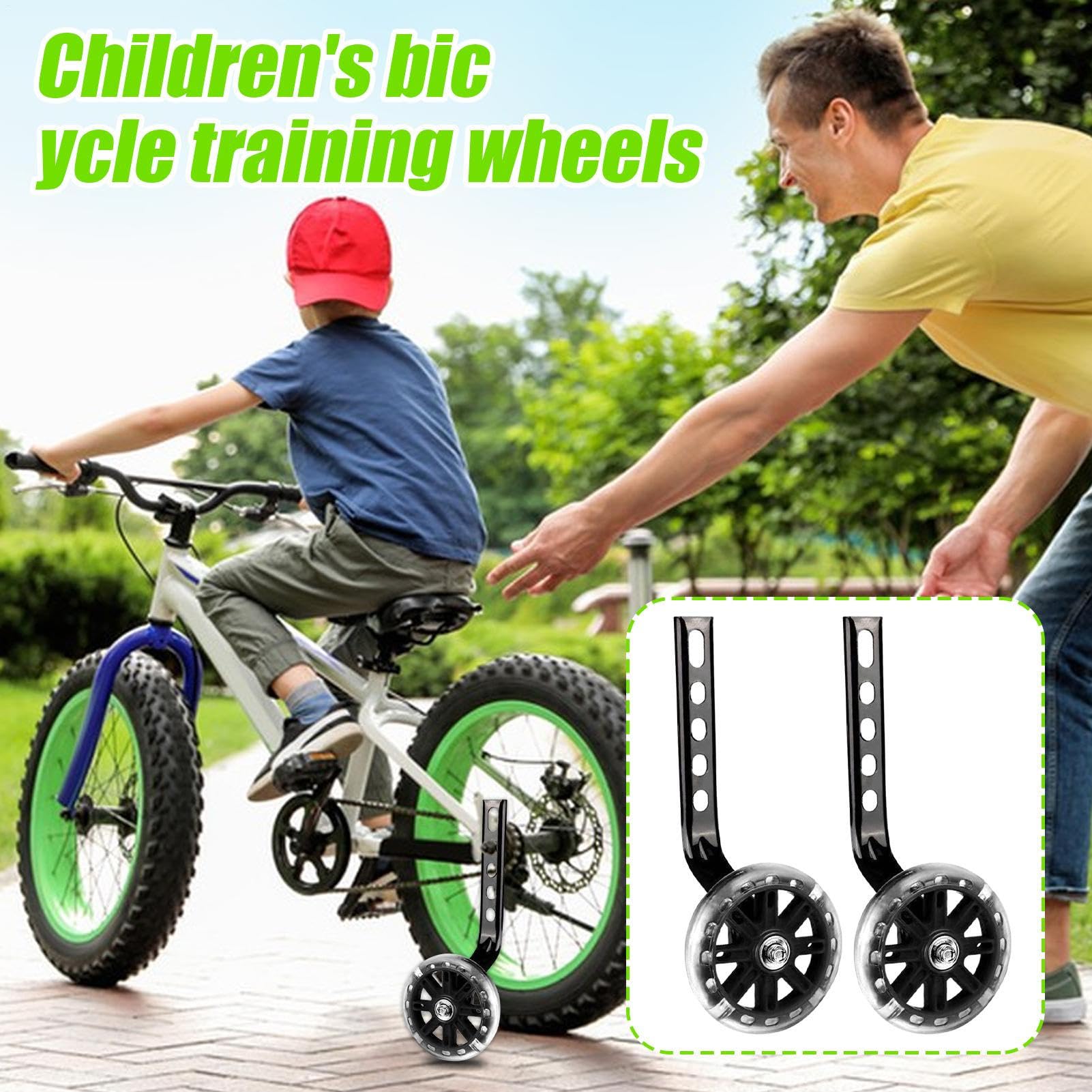 Rotelle Di Addestramento - Rotelle Di Addestramento Per Biciclette Bambini | Stabilizzatori Di Equilibrio Facili Da Montare Per Bambini Ragazzi E Famiglie