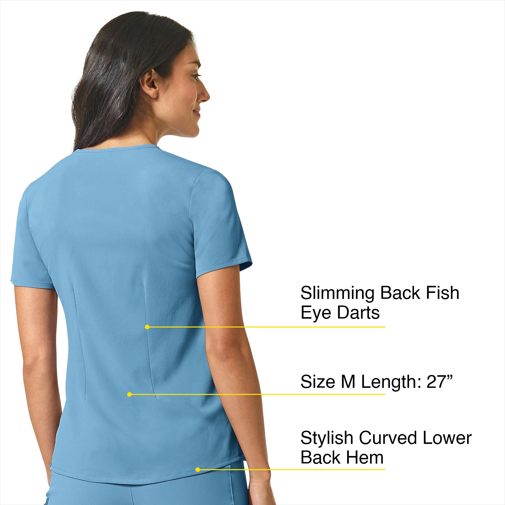 WINK Top con Cuello Mandarina Top con Cuello Mandarina Mujer (Pack de 1)