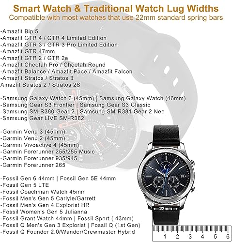 Miniatura 2 de Correa de repuesto para Amazfit GTR 4  GTR 3 ProGTR 3  GTR 2e  GTR 2  GTR 1.850 in  Amazfit Bip 5 Smart Watch, 0.866 in de silicona suave, correa