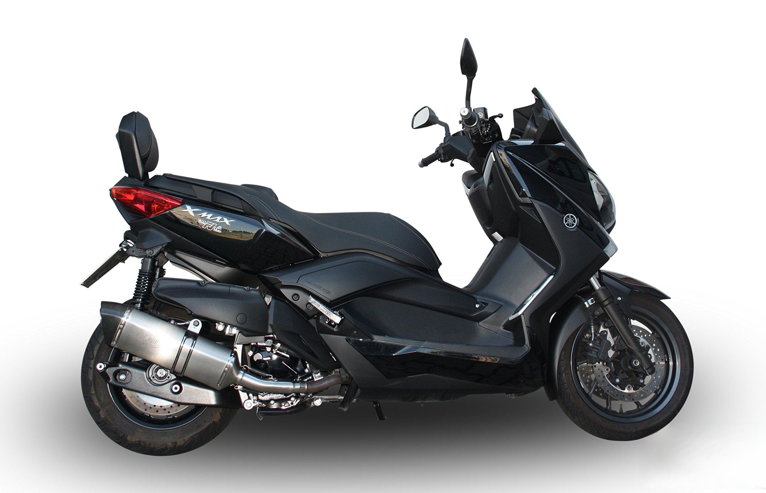 Yamaha Xmax X-Max 400 Exan Exhaust Silencer OVAL X-BLACK Titanium New