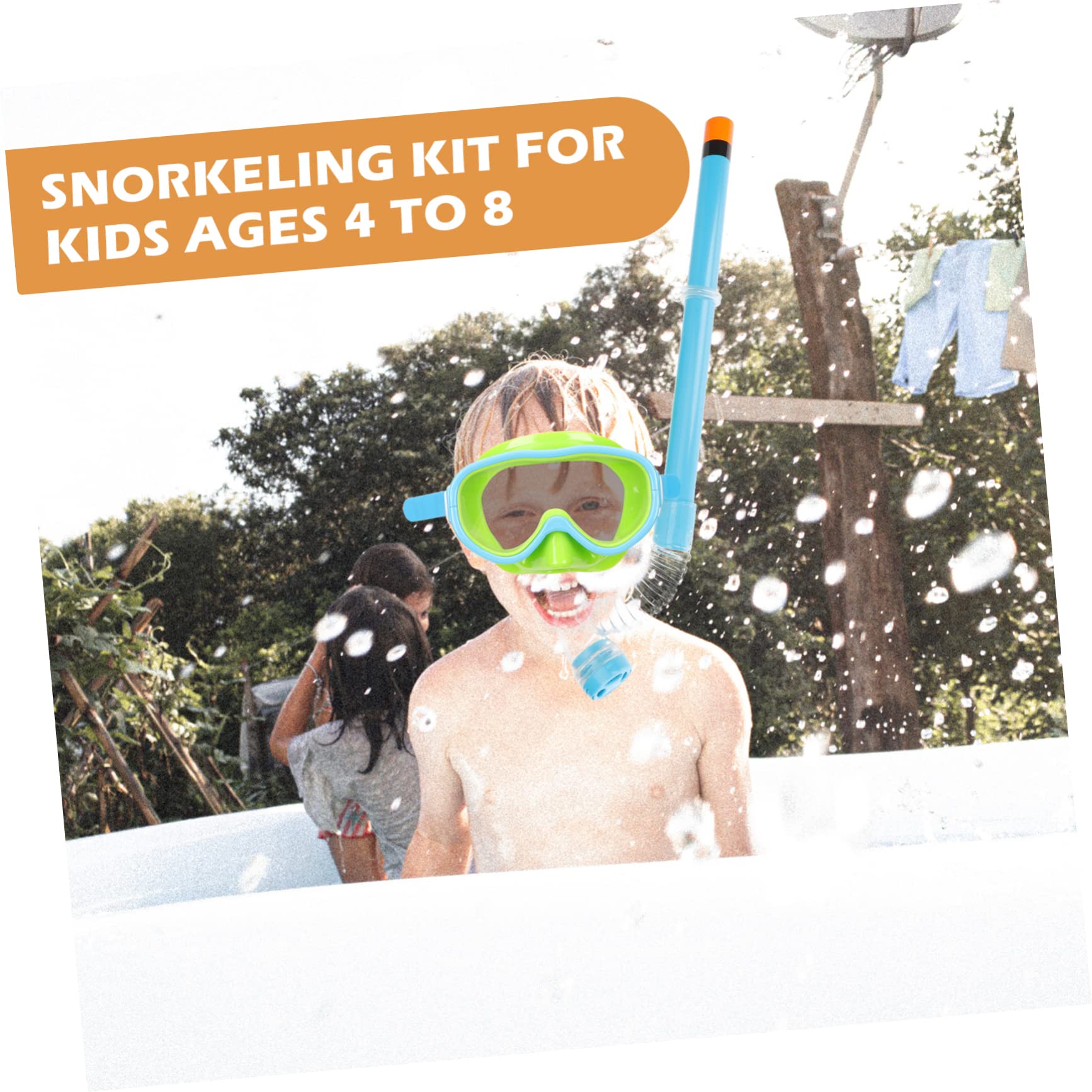 Mipcase Complete Snorkeling Set for Boys and Girls Diving Mask Snorkel Tube Scuba Mask Boys and Girls Snorkeling Gear Comfortable Fit