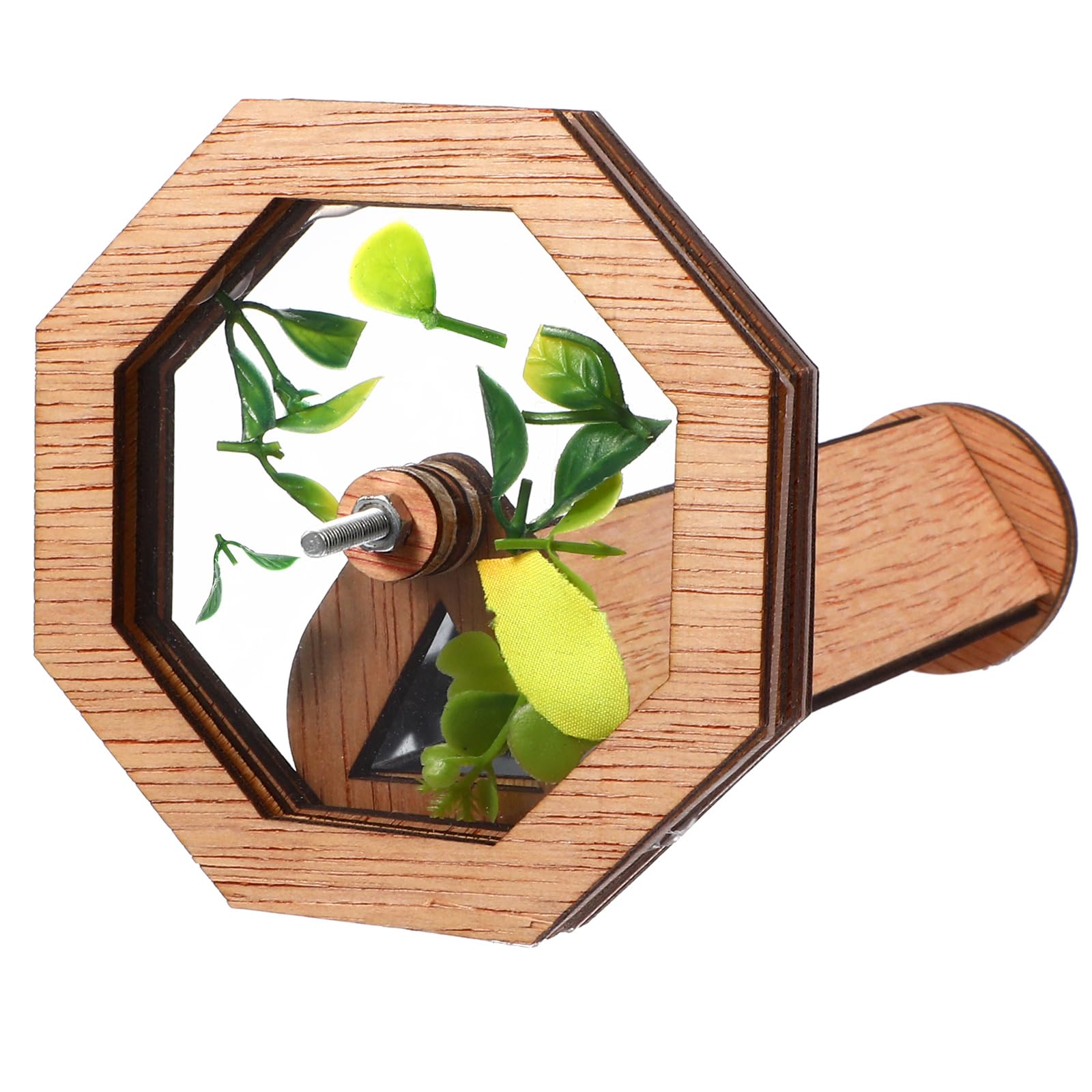 Selbstgemacht Holz Kaleidoskop Satz für Drehbares Kaleidoskop mit Großer Linse und Deckel zum Befüllen Kreatives Lernspielzeug für Geburtstage und Draußen