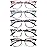 STASTEND 5 Pack Reading Glasses Blue Light Blocking for Women,Computer Readers with Spring Hinge (Multicolor-C7, 2, multiplier_x)