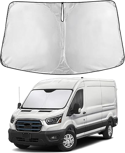 Miniatura 42 de EcoNour Parasol para parabrisas Rivian R1S / R1T 2022-2024 2025 2026, visera solar para parabrisas delantero y ventana, bloqueador de calor UV