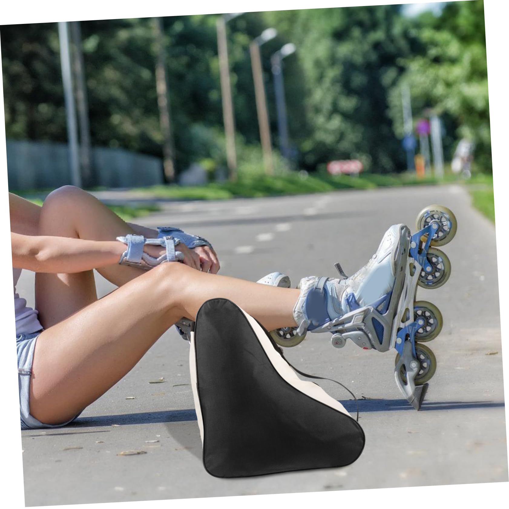 POPETPOP Borsa Da Skate Ghiaccio Contenitore Per Pattini a Rotelle Accessori Pattinare Magazzinaggio Pattini a Rotelle Per Portarulli Forniture Pattini a Rotelle Panno Oxford