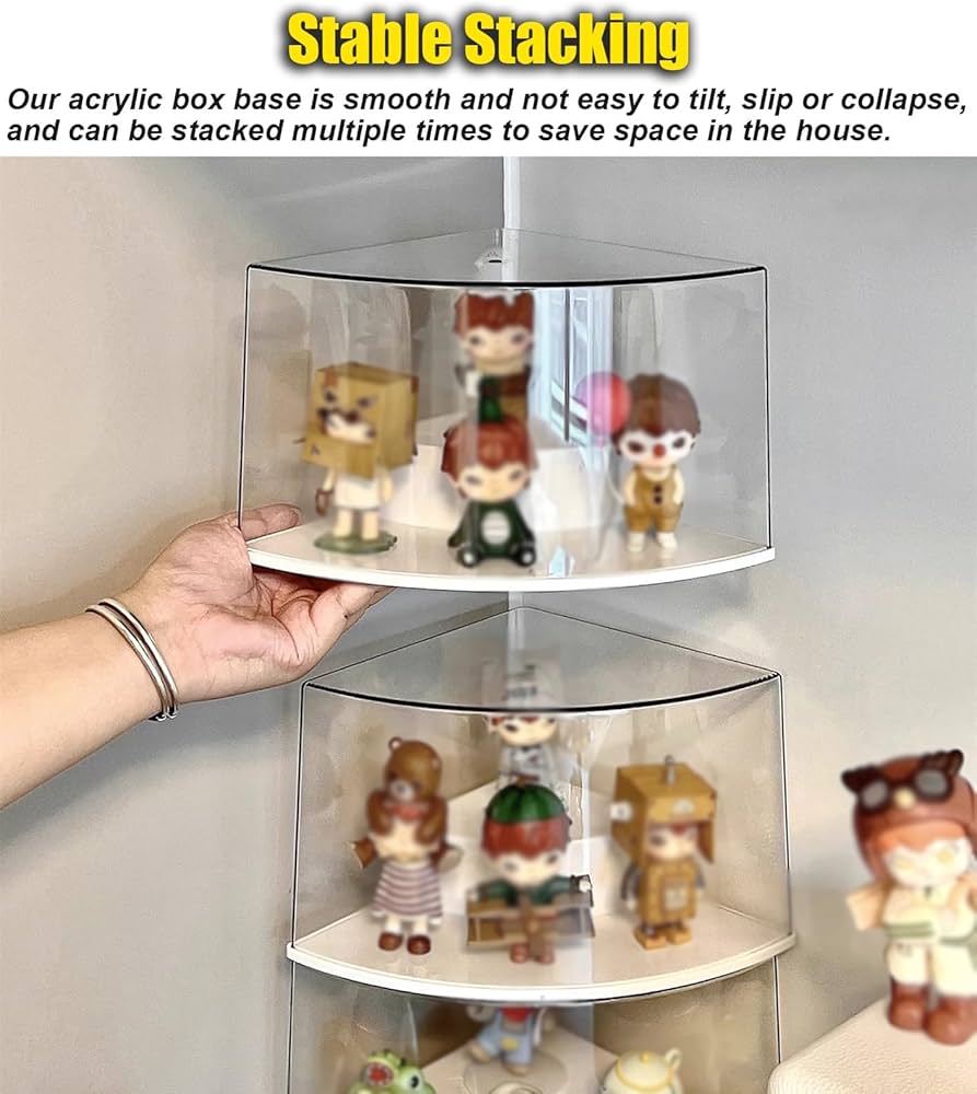 Amazon.co.jp: アクリルボックス 2段コーナーアクリルフィギュア