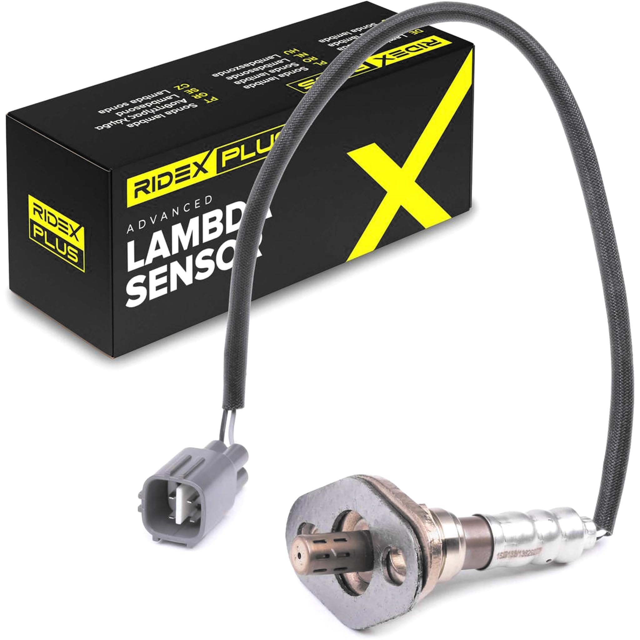 RIDEX PLUS 3922L0203P Sonda lambda con guarnizione con flangia Compatibilità con TOYOTA LAND CRUISER PZJ7, KZJ7, HZJ7, BJ7, LJ7, RJ7