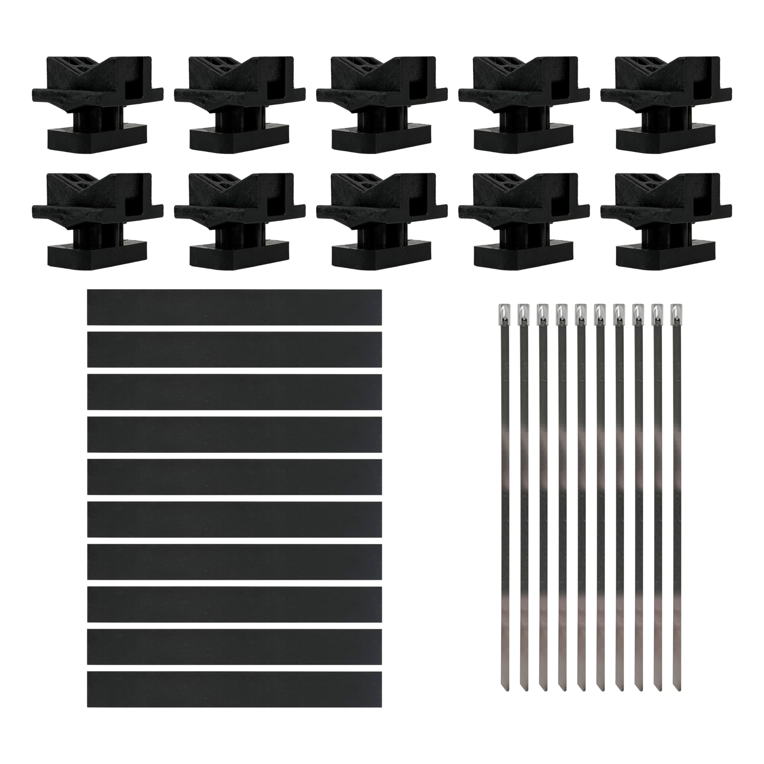 Uniclamp Strut Clamp for Piping and Conduit (10pcs & 100pcs), 3/8" to 5" Universal Size, Tool-Free Install, Made in USA, Non-Corrossive,