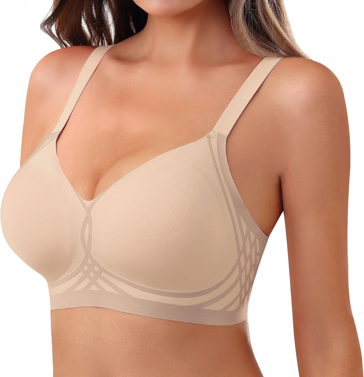 As Fairy Womens Wireless Bra Push Up Bra for Women Seamless No Underwire Bras Regular & Plus Size