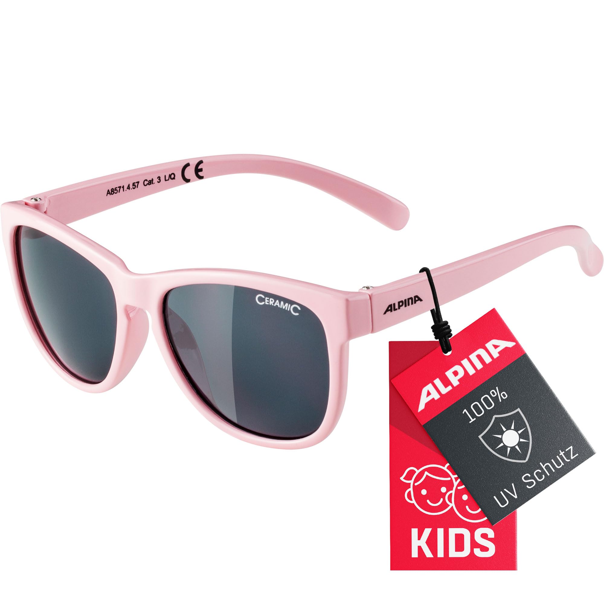ALPINA LUZY - Verspiegelte und Bruchsichere Sonnenbrille für Kinder, ideal für Alltag und Outdoor, mit UV-A-, B- & -C-Schutz
