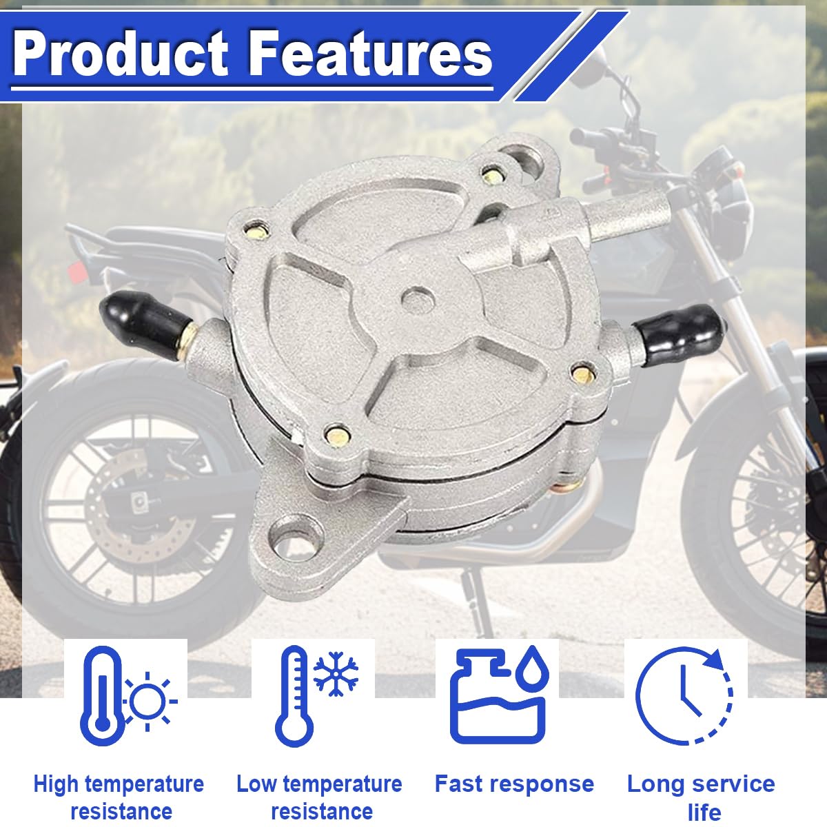 250cc Pompe à essence à dépression pour scooter remplacement pour GY6 50 cc 125 cc 150 cc moto scooter quad kart cyclomoteur quad 4 roues buggy des dunes pour Taotao pour Roketa pour Sunl
