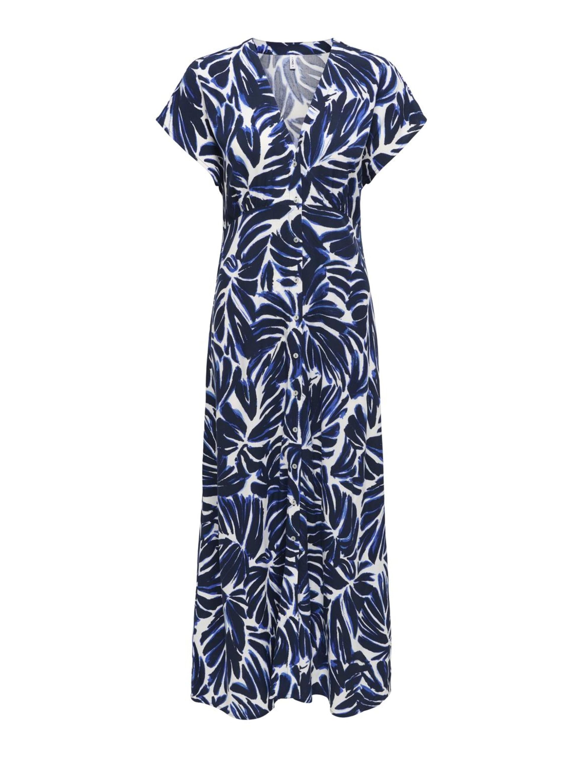 Robe longue WVN ONLY bleu nuit vêtement fluide tendance taille S