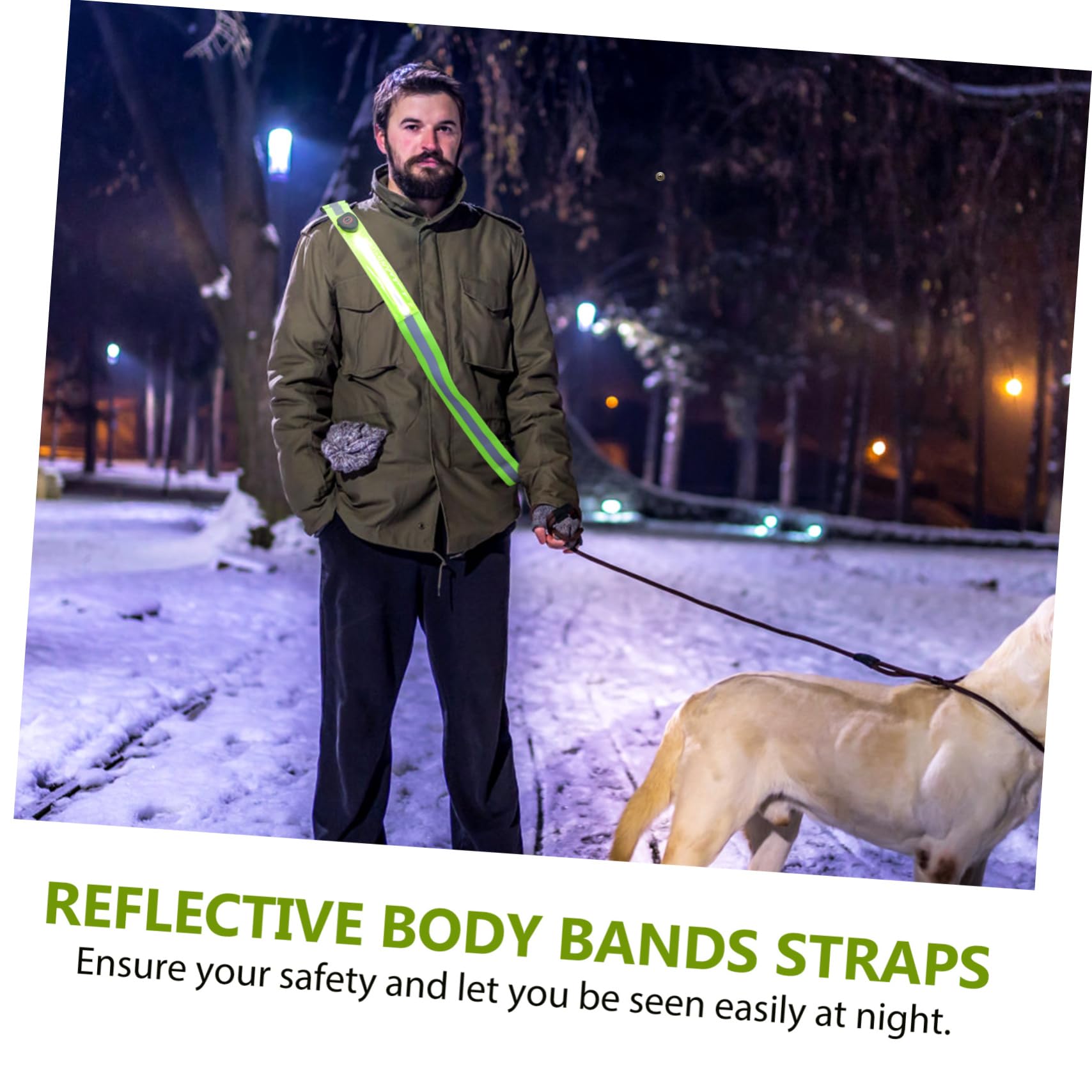 BESPORTBLE 4 Pezzi di Cintura Riflettente per La Corsa Notturna Comoda Cinghia per Il Fitness Fascia Riflettente Evidente per Lo Sport