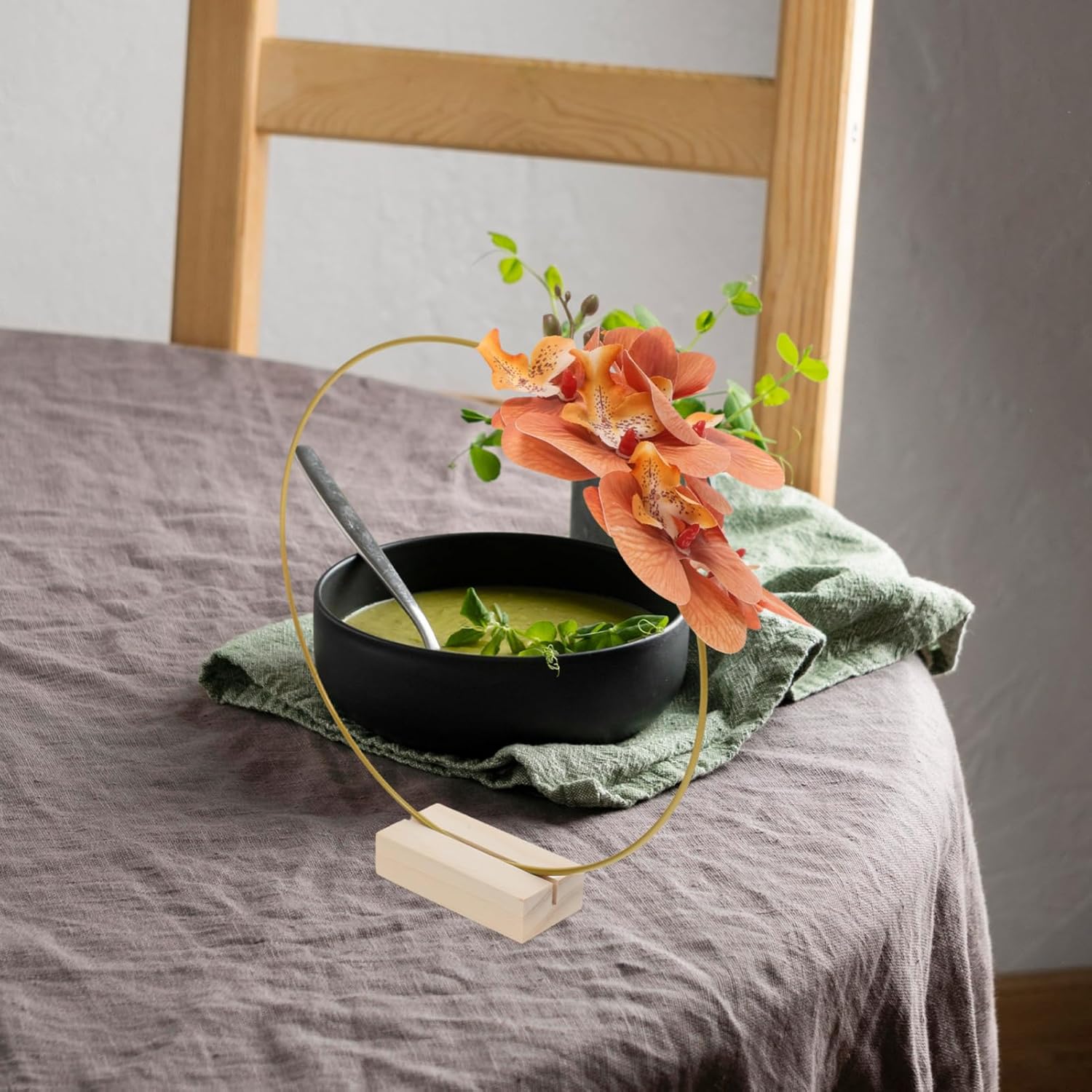 24pcs Metal Ring Floral Hoop Stand DIY Decorative Hoops Frame Wedding Centerpiece Table Decor Macrame Stand Craft for Wall Decor