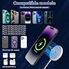 Cargador inalámbrico magnético para iPhone 16 15, carga rápida Mag-Safe, 2 unidades con cable de 6 pies y bloque de carga USB C para iPhone 16 Pro Max/16Pro/15 Pro/16/15/14/13/12/Plus/AirPods 3/2/Pro 2 5