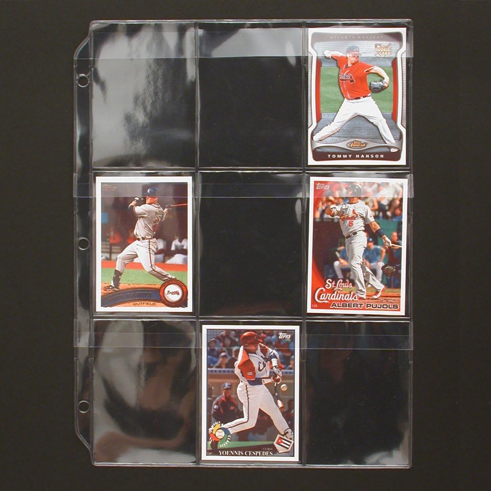 StoreSMART - Binder Page for Samples, Swatches, Sports/Trading Cards - Top Load, Weatherproof Flap, Clear Plastic - 25-Pack - RMSTWPF-25