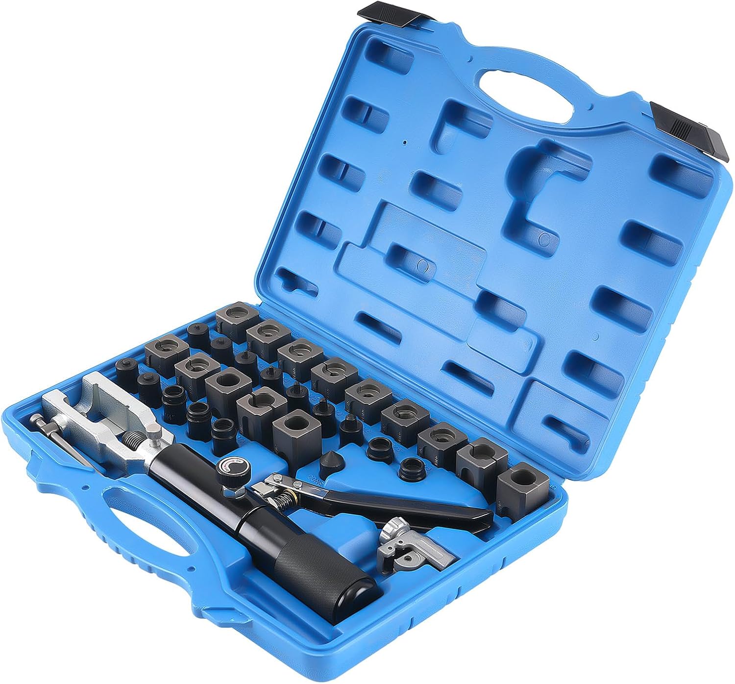 maXPeedingrods Universal Hydraulic Flaring Tool Kit with 45° Double & Single Flares, Push Connect, for GM Fuel Line and Brake Line, Includes Hydraulic Ram and Tube Cutter
