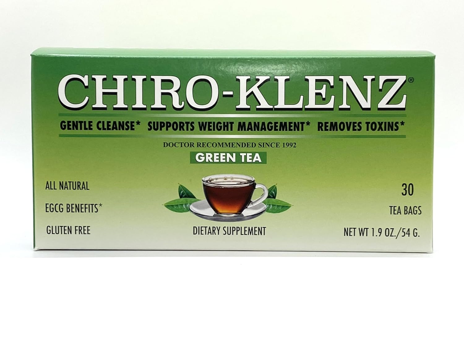 CHIROKLENZ Green Tea Detox Tea for Colon Cleanse Natural