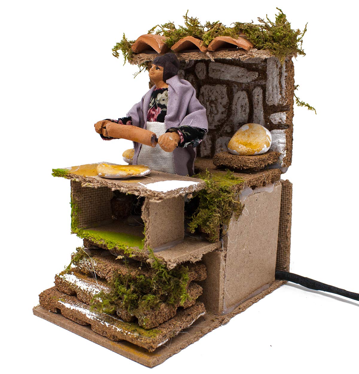Pastore per Presepe in Movimento Aggiusta Scale 14 x 9 cm