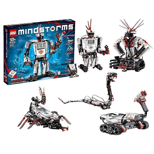 LEGO MINDSTORMS EV3 31313 Robot Kit with Remote Control for Kids, Educational STEM Toy for Programming and Learning How to Code (601 Pieces)