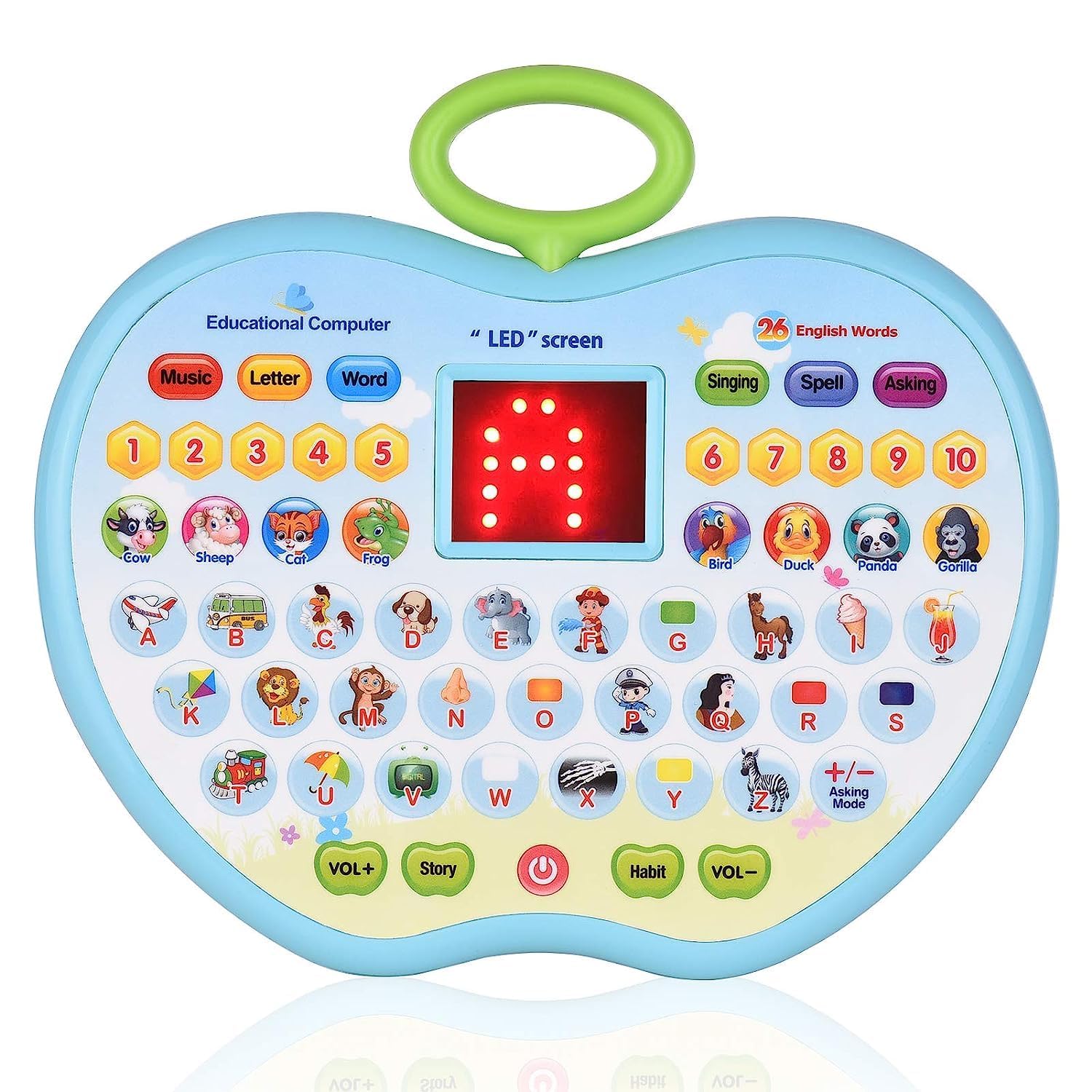 See full amazon price history chart for INDIA TOY Kids Computer AppleShape Tablet Toy Baby Children Early Educational Learning Machine Toys Electronic Children Study Game for 3+ Year Olds Girls Boys Gift Birthday Presents INDIA TOY Kids Computer AppleShape Tablet Toy Baby Children Early Educational Learning Machine Toys Electronic Children Study Game for 3+ Year Olds Girls Boys Gift Birthday Presents (B0CP63MYQF) Amazon Price History, Amazon Price Tracker
