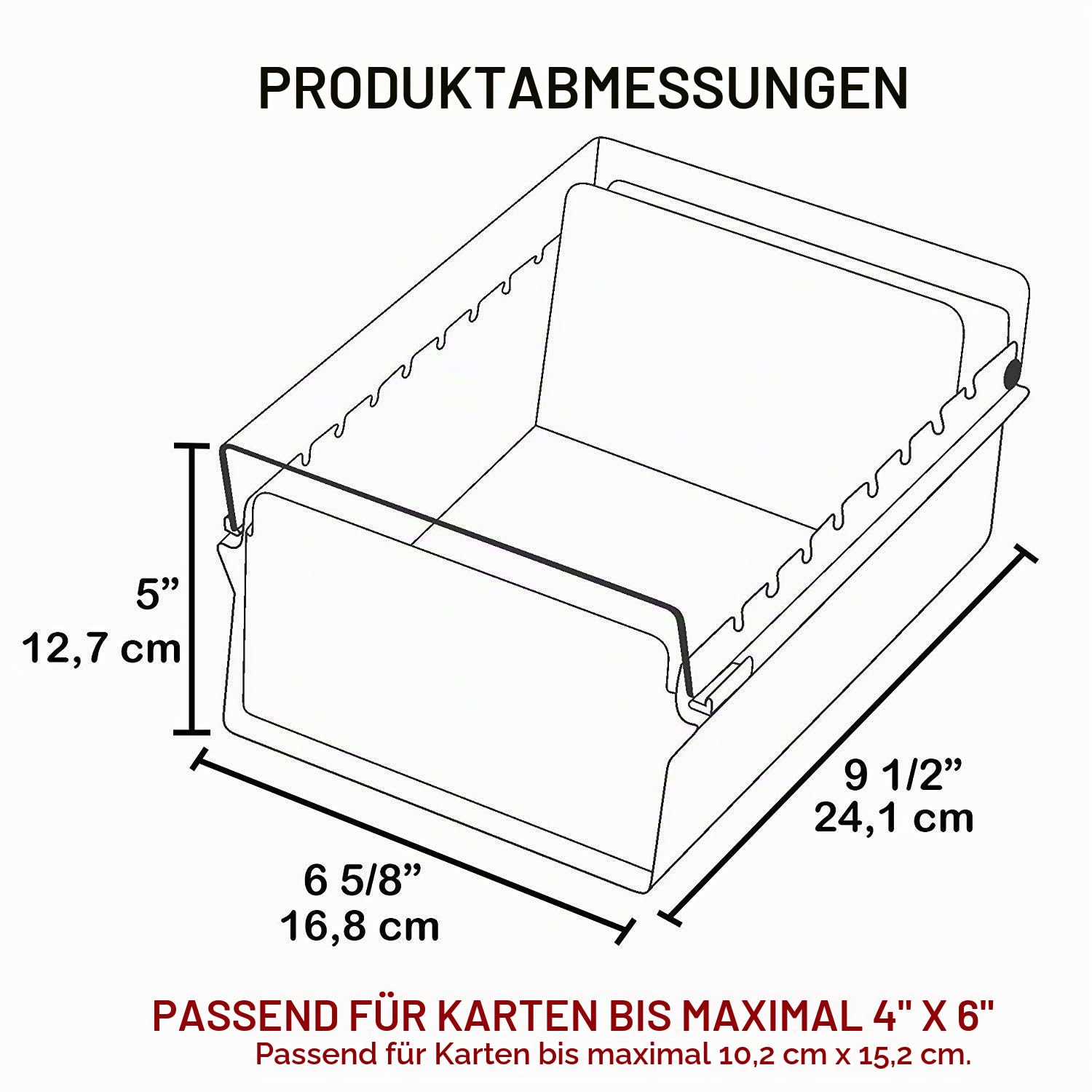 Acrimet 4" x 6" Karteikartenhalter Organizer mit Metallbasis, Robust (Inklusive AZ-Indexkarten und einem Kunststoff-Trenner) (Grüne mit klarer Kunststoffdeckelabdeckung)