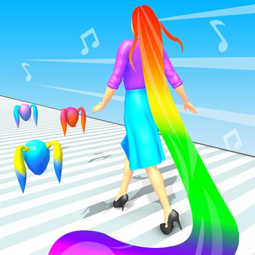 Hair Runner Challenge game 3d to make your hair long by collecting all hair in this girls hair games 2021 with giant hair saloon race fun rush to enjoy hairs makeover run