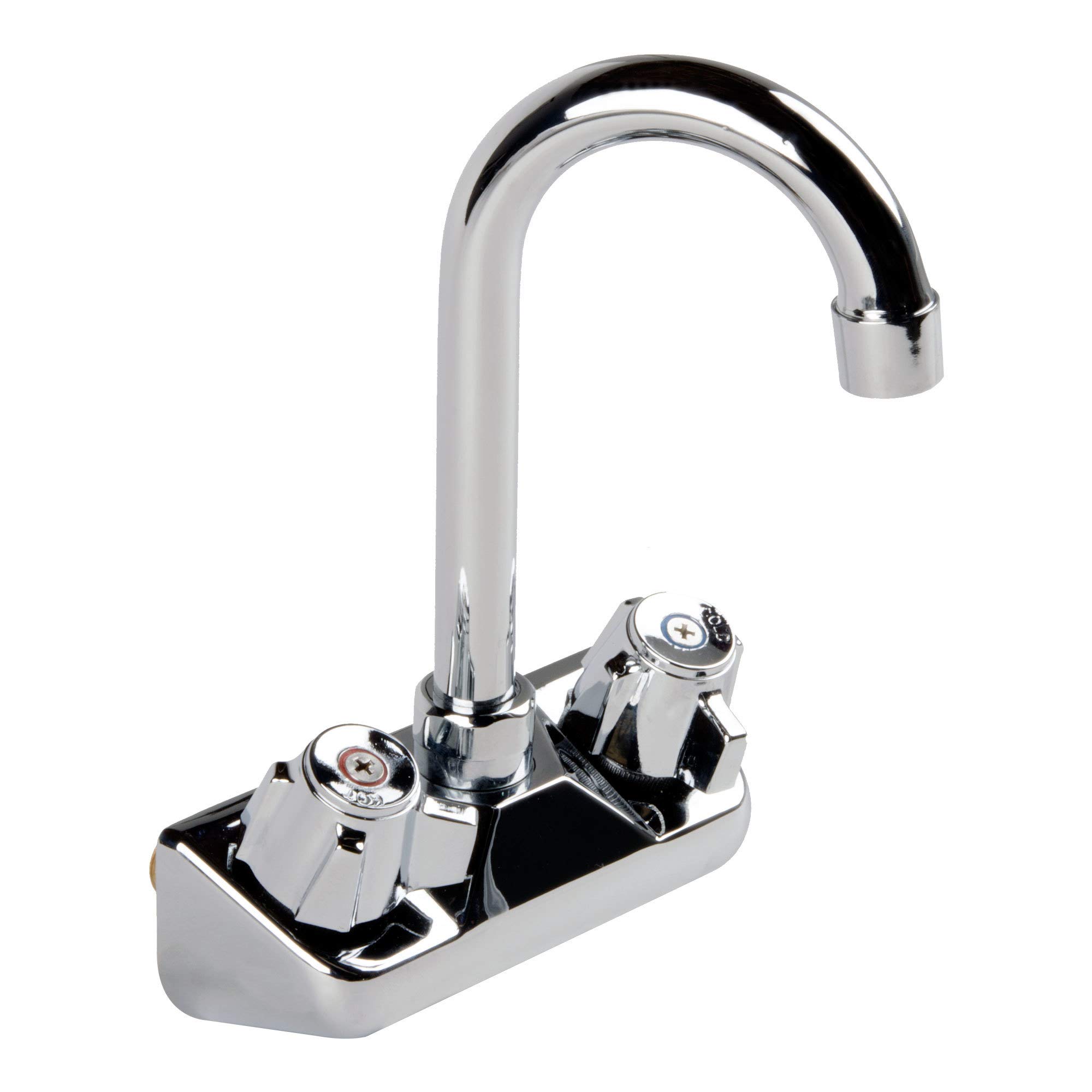 KPS Stainless Steel Wall-Mount Hand Washing Sink with Right Side Splash – 17
