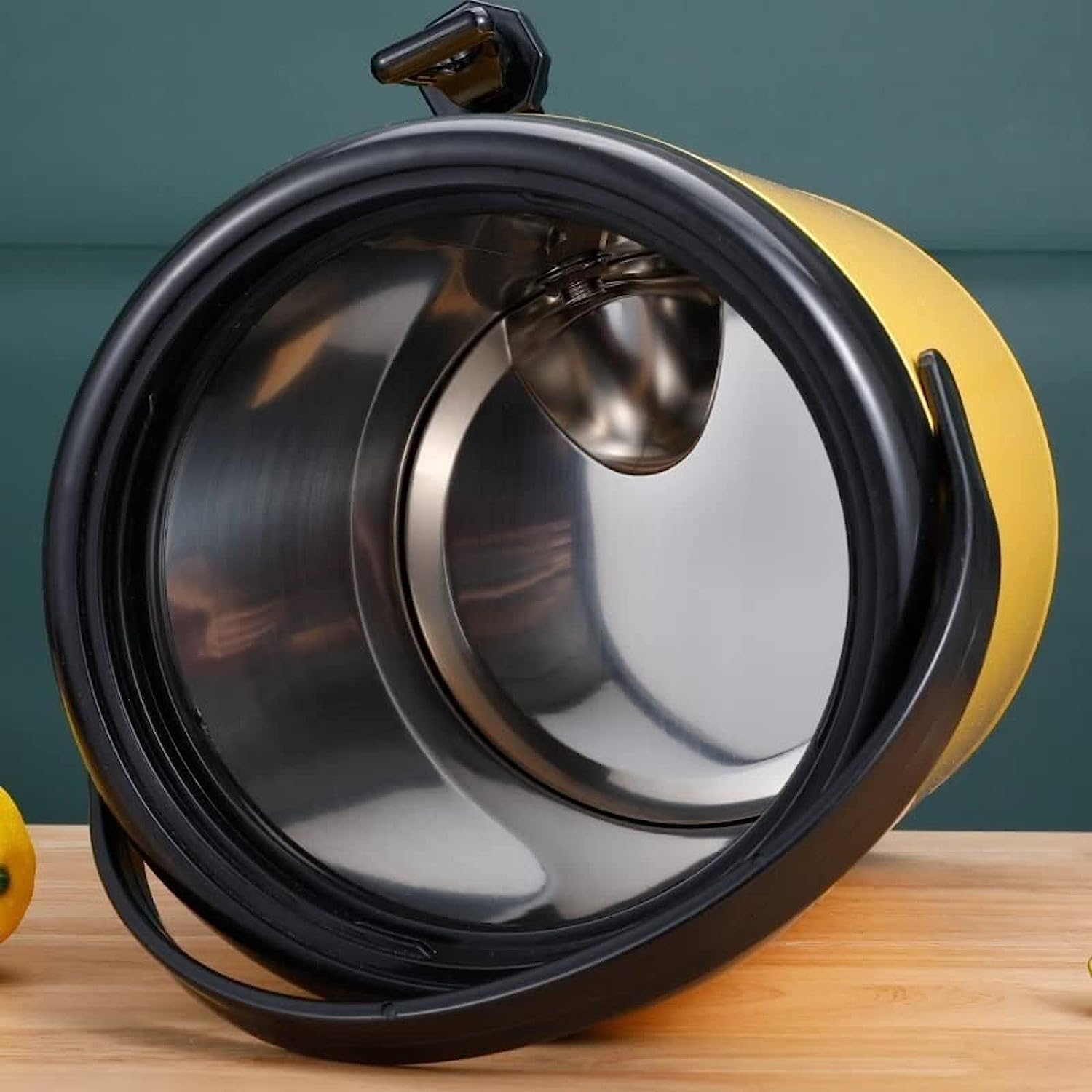 Urn Boiler Hot And Cold Water Dispenser Stainless Steel Tea Hot Water Bottle With Faucet Portable Handle Large Capacity Sealing For Catering Office Hotels Party (Color : Yellow, Size : 8L)