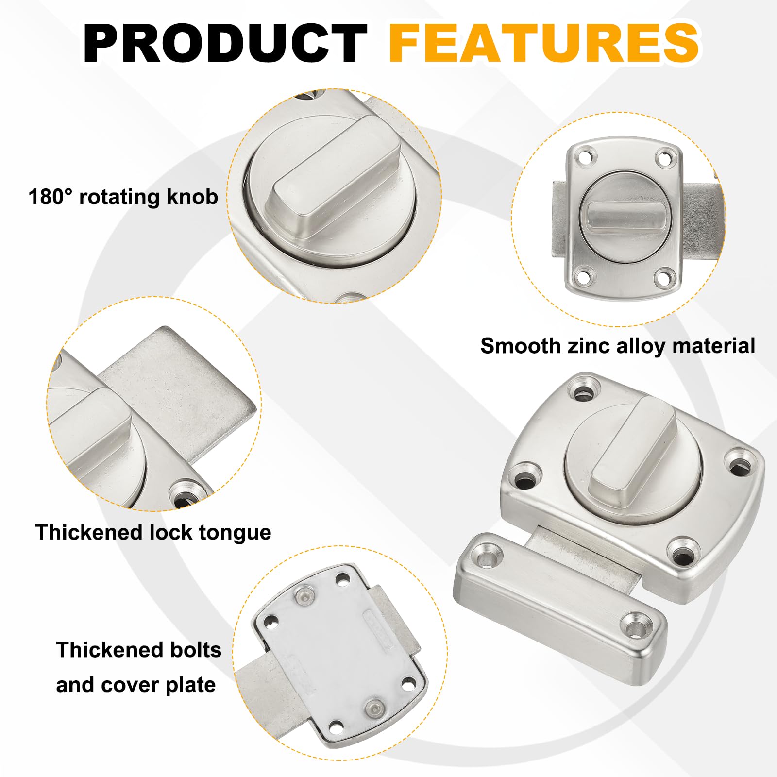 PATIKIL Rotate Bolt Latch - Image 3