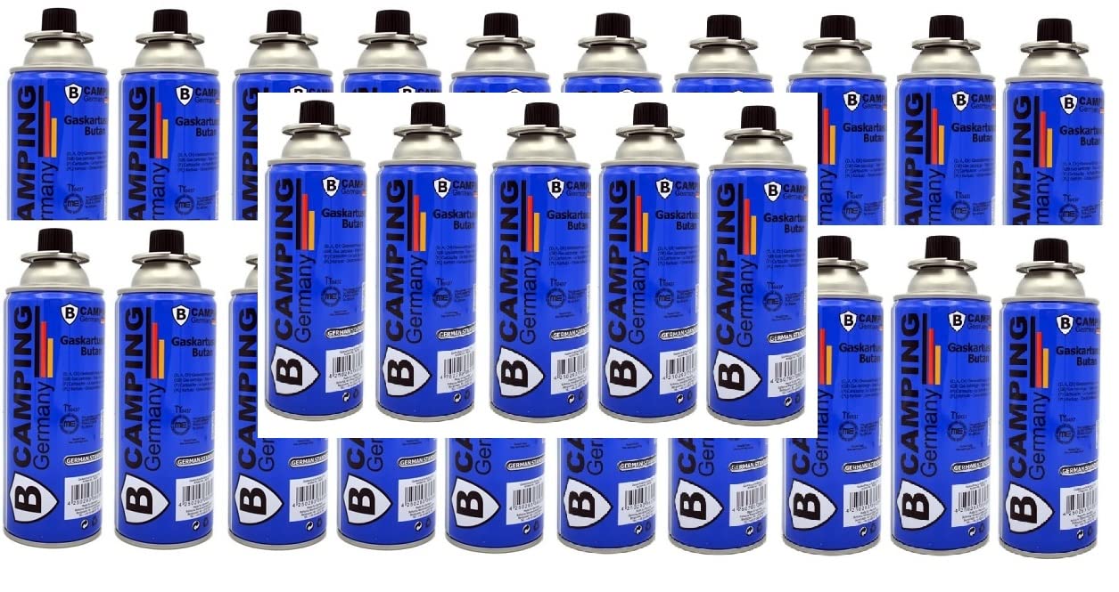 25x Gaskartusche 227g + GRATIS pro Bestellung 1x BILDMAGNET! Butan Gaskocher Brenner Gas blau