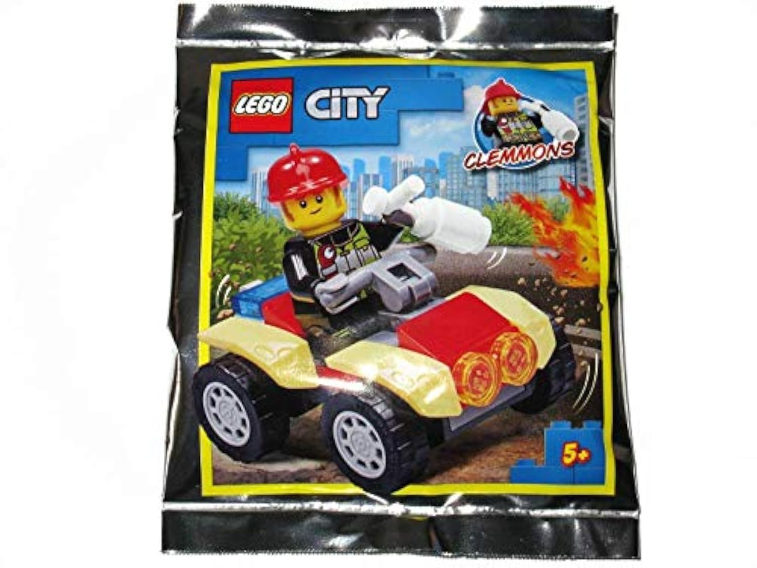 LEGO City Clemmons Fireman Foil Pack Set 952009 (Bagged) - 27 Pcs + Minifigure - Ages 72+ - Rescue Theme