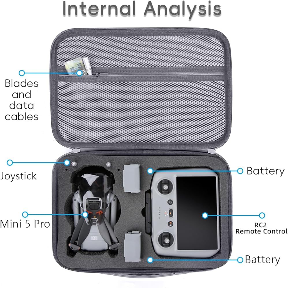 Custodia da trasporto per DJI Mini 5 Pro, borsa da viaggio con