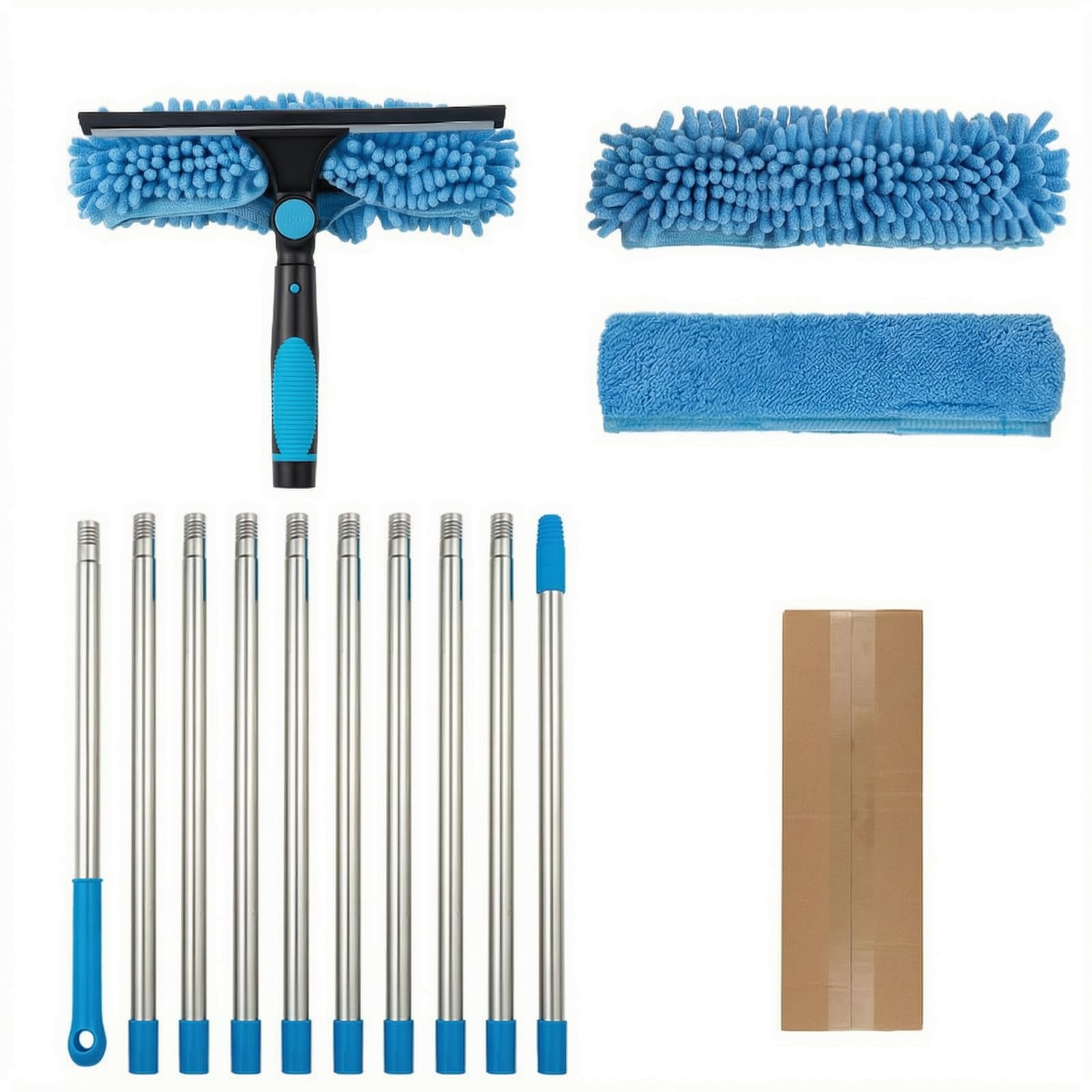 IOIUSKKU Limpiacristales Multifuncional y Herramienta de,Azul