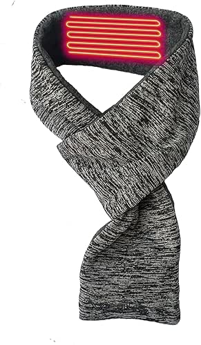 Rechargeable Heated Scarf - Heating Pad for Neck - Battery