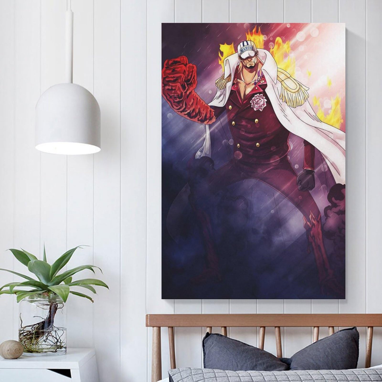 ワンピース キャラクター アート フレーム付き ポスター ポスターフレーム ワンピース 複製原画風イラスト入り 麦わらの一味