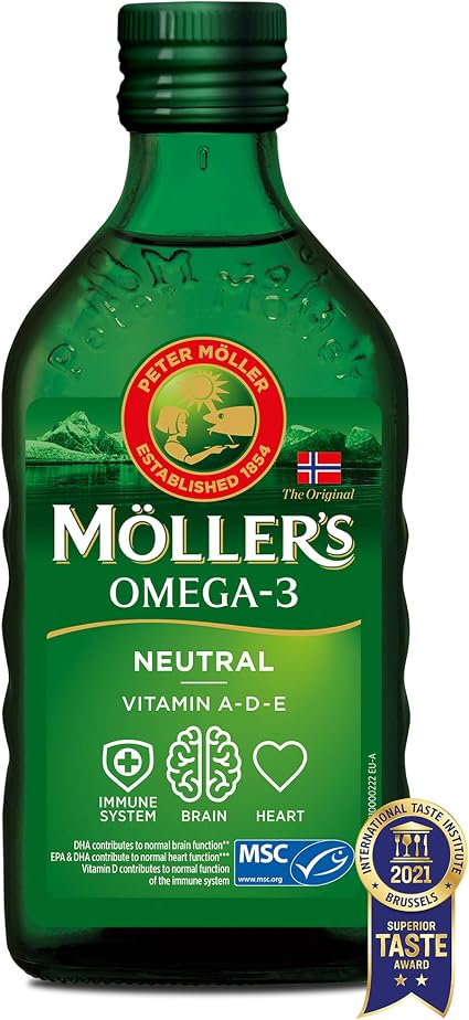 Moller's ® | Olio di fegato di merluzzo Omega 3 | Integratori alimentari di  omega-3