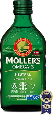 Moller's ® | Olio di fegato di merluzzo Omega 3 | Integratori alimentari di  omega-3