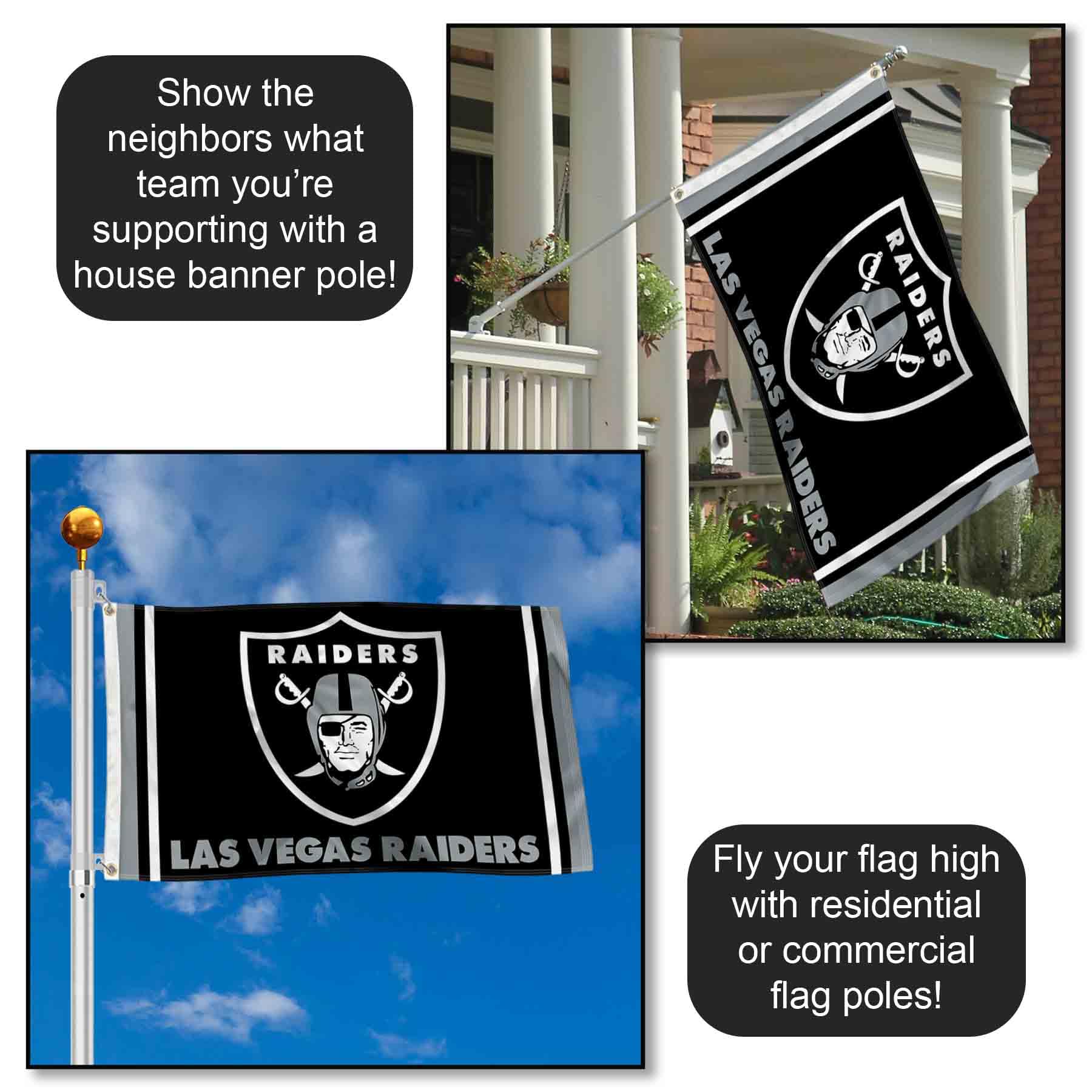Raiders Nation Flag Las Vegas Raiders American Stripes Nation Flag