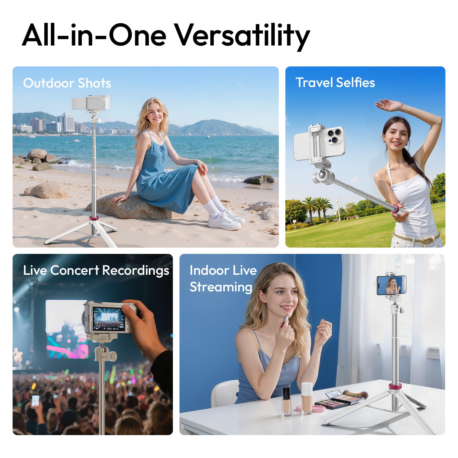 ULANZI MT-44 Tripod: Selfie Stick & Camera Stand -6