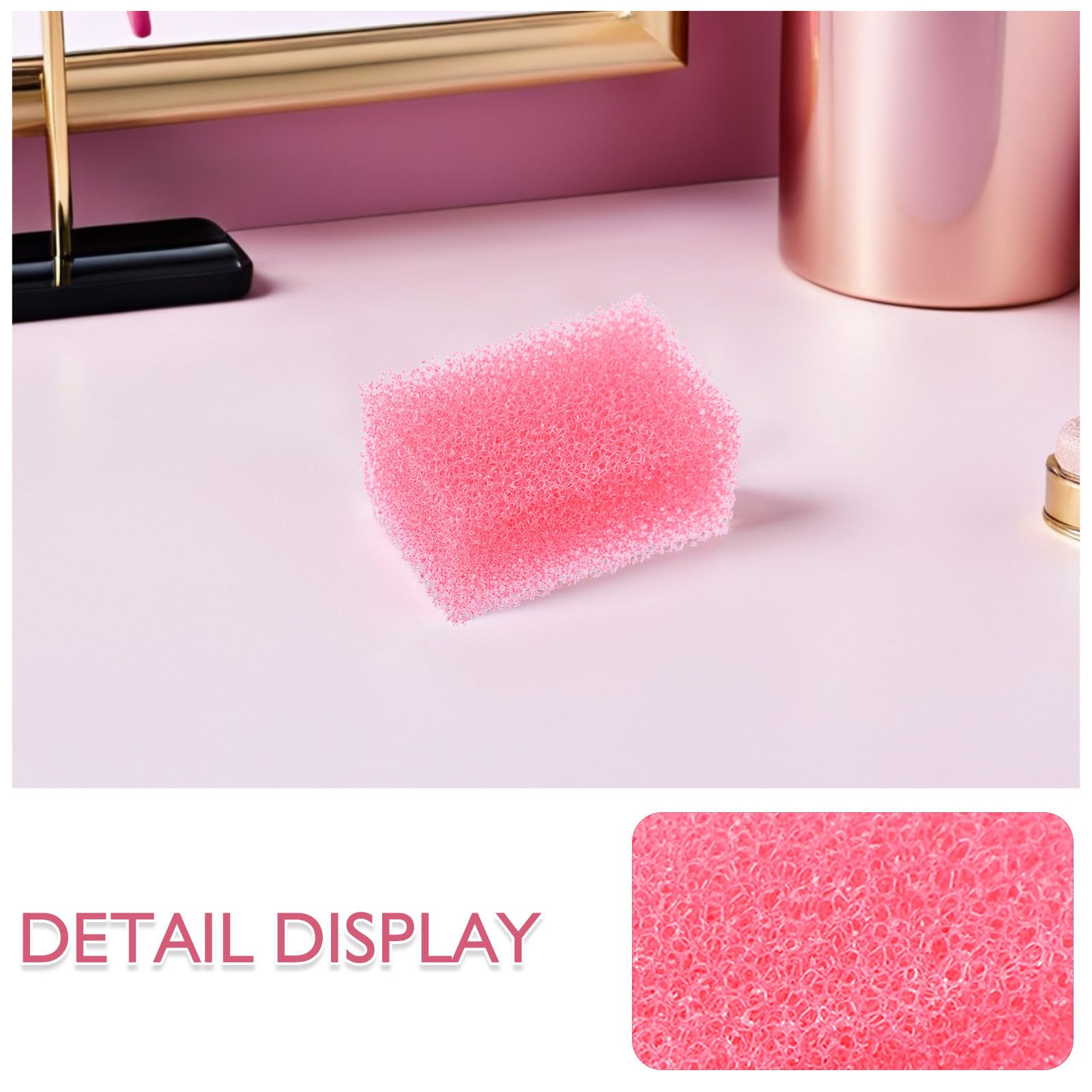 Uonlytech 24 Piezas Esponja Especial para Maquillaje de Efectos, Rosa