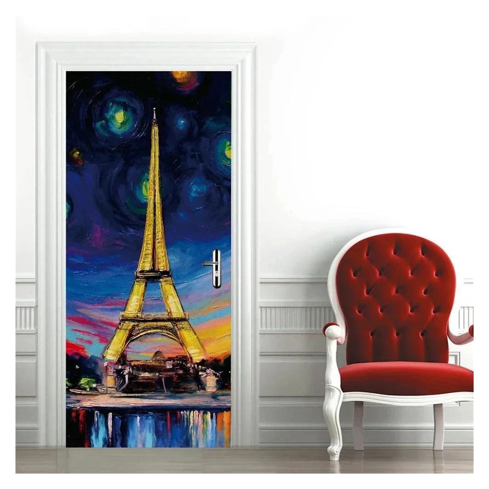 Stickers de porte nautique 40x120cm pour salon et cuisine