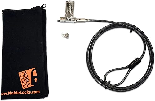 Miniatura 4 de Noble Locks TZ03TC - Cerradura combinada de cuña ultra compacta de 4 dígitos para portátiles Dell Latitude