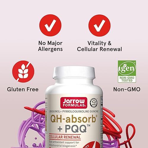 Miniatura 5 de Jarrow Formulas QH-Absorb + PQQ - 30 cápsulas blandas - Suplemento dietético apoya la biogénesis mitocondrial, la producción de energía y la salud