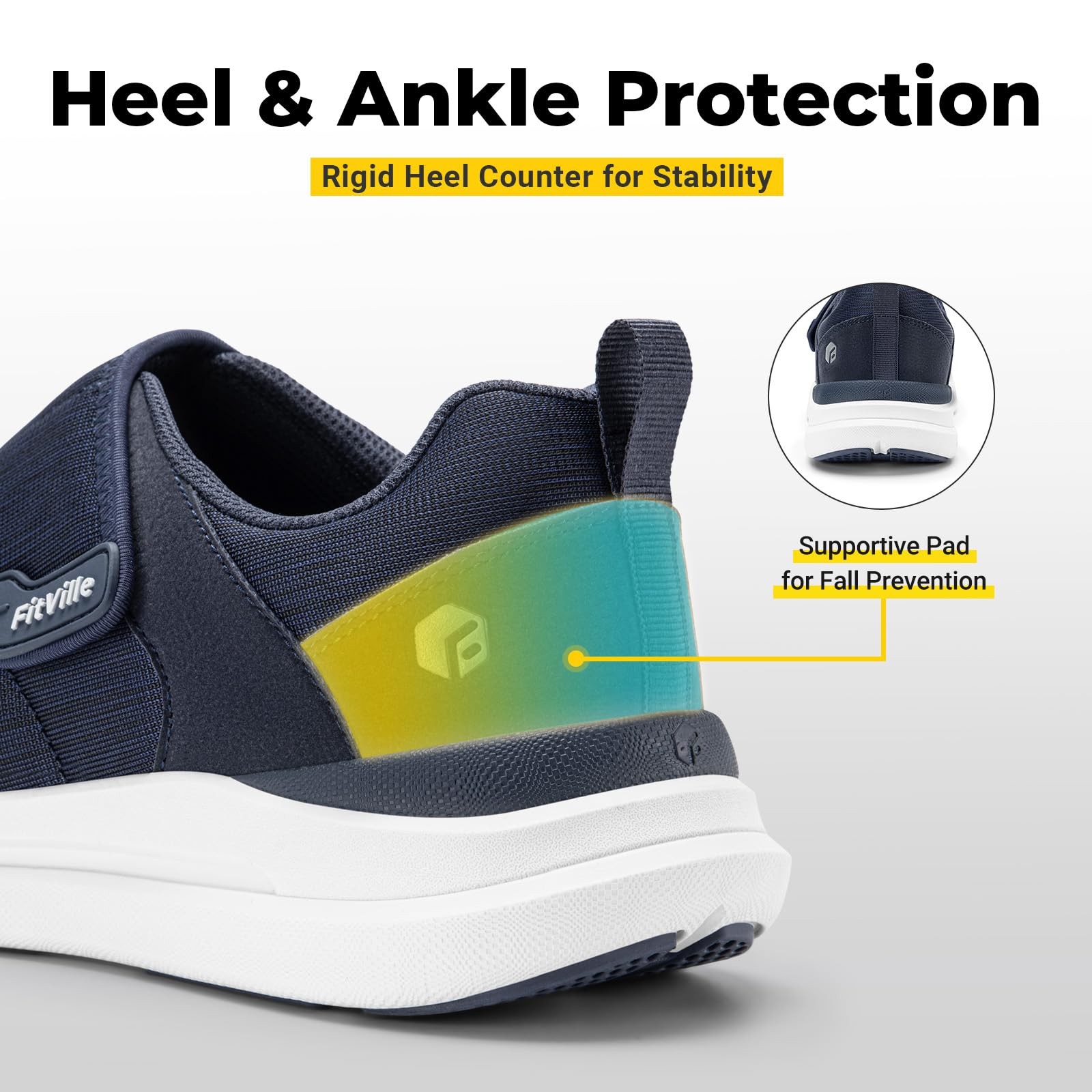 FitVille Herren Extra Breit Gesundheitsschuhe mit Klettverschluss Einstellbar Verbandschuhe für Empfindliche Füße Senioren Hausschuhe Bequeme Dämpfung Walkingschuhe
