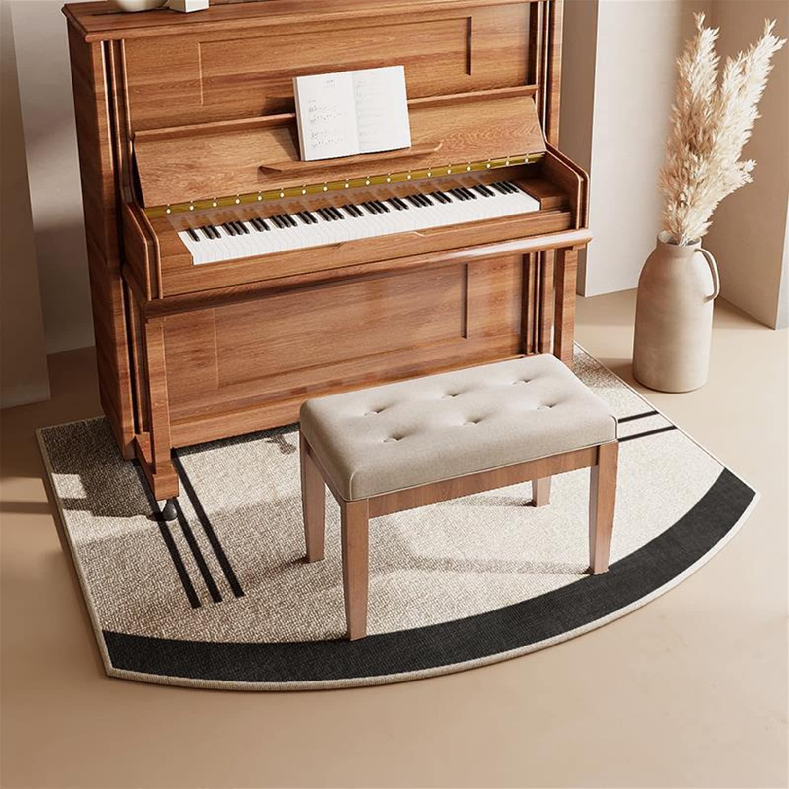 Fcs Bathroom B Fcs Athroom Upright Pianos Floor Mats, Piano Noise Reduct Mat Acoustic/Noise Reduction/Shock Absorption/Thermal Insulation Carpet, Sound-Absorbing Noise-Reducing Piano Stool(Size:80 * 160Cm,Color:b)