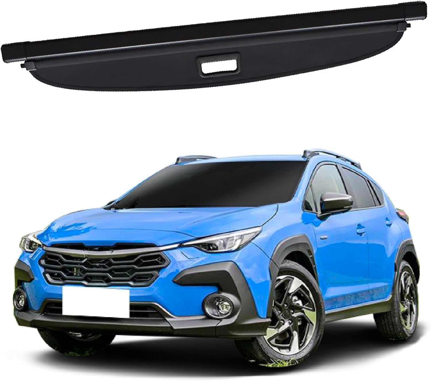 PANXUC Rear Boot Cargo Cover Curtain For Subaru Crosstrek 2024, Trunk Retractable Cargo Cover Shield Shade Curtain Partition Board Privacy Blinds